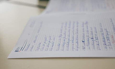 Mitschrift im Unterricht
